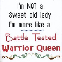 "Warrior Queen" Cross Stitch Pattern