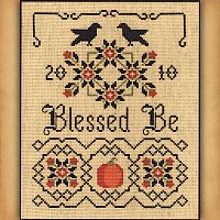 Blessed Be Sampler Cross Stitch Pattern