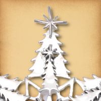 Christmas Trees Snowflake Ornament