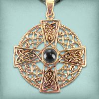 Bronze Irish Cross Pendant