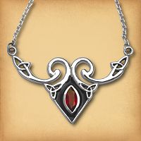 Silver Celtic Fire Necklace