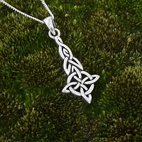 Silver Four Quarters Celtic Pendant