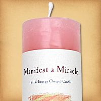 Herbal Magic Manifest a Miracle Pillar Candle