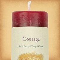 Herbal Magic Courage Pillar Candle