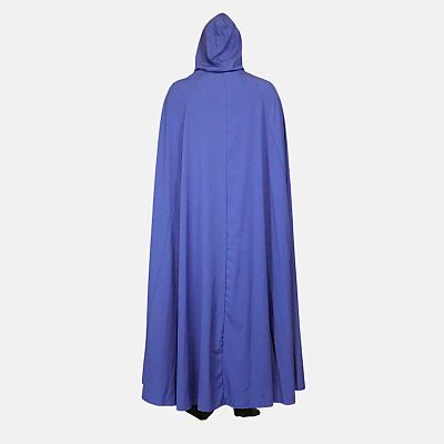 Purple Moon Phase Cloak with Hood