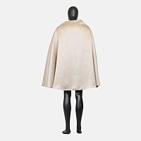 Pale Gold Half-Circle Cloak with Pockets