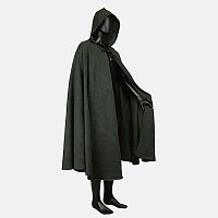 Forest Green Full Circle Cloak with Hood