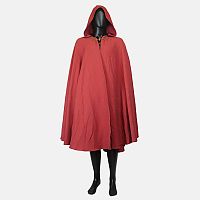 Rusty Red Full Circle Cloak with Hood