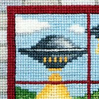 "What the Cat Saw: Close Encounters" Cross Stitch Pattern