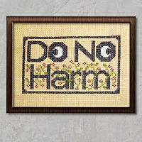 Do No Harm Cross Stitch Pattern
