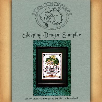 Sleeping Dragon Sampler Cross Stitch Pattern