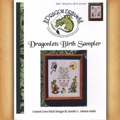 Dragonlet's Birth Sampler Cross Stitch Pattern