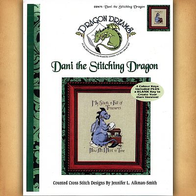 Dani the Stitching Dragon Cross Stitch Pattern