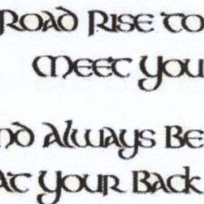 "May the Road Rise" Cross Stitch Pattern