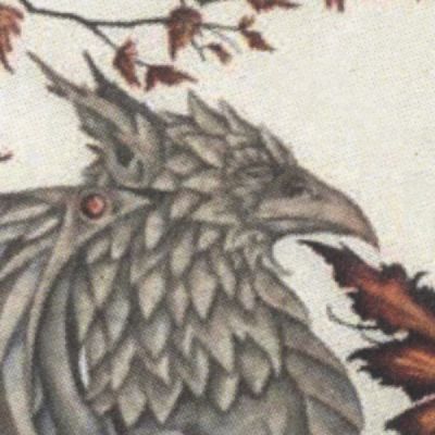 "Autumn Griffin" Cross Stitch Pattern