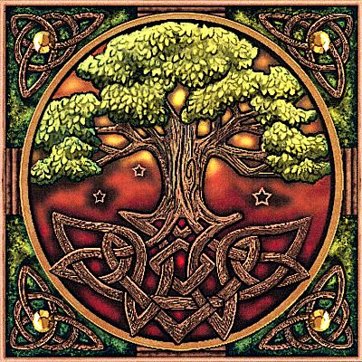 Celtic Tree Of Life Cross Pendant 
