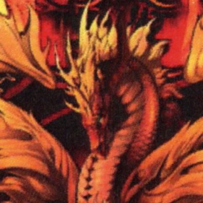 Flame Blade Dragon Cross Stitch Pattern