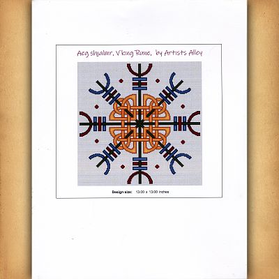 Aegishjalmr, Viking Rune Cross Stitch Pattern