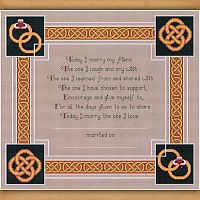 Celtic Wedding Memory Cross Stitch Pattern