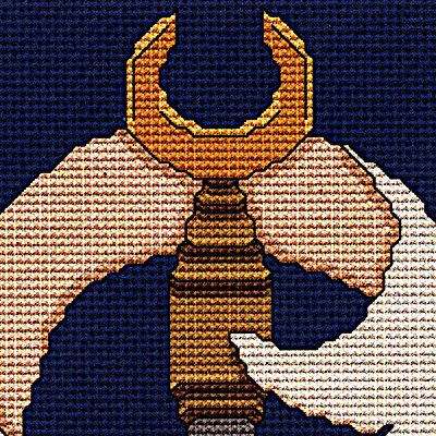 Blessed Be Banner Cross Stitch Pattern