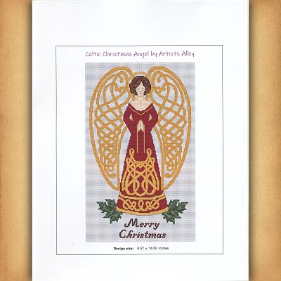 Celtic Christmas Angel Cross Stitch Pattern