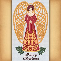 Celtic Christmas Angel Cross Stitch Pattern