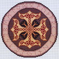 Thor's Shield Cross Stitch Pattern