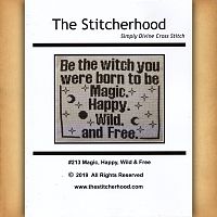 "Magic, Happy, Wild & Free" Cross Stitch Pattern