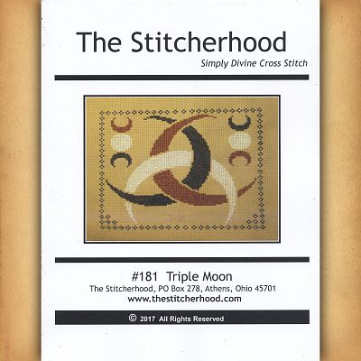 Triple Moon Cross Stitch Pattern