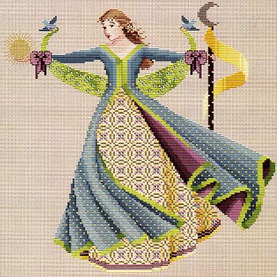 Dance of the Summer Solstice Cross Stitch Pattern