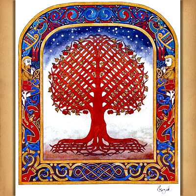 Tree of Creation Cross Stitch Pattern