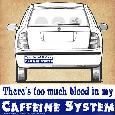 "Caffeine System" Bumper Sticker