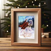 Queen of the Aurora Bears Yule Card
