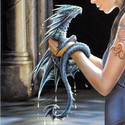 Water Dragon Greeting Card