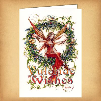 Mistletoe Fairy Yule Card
