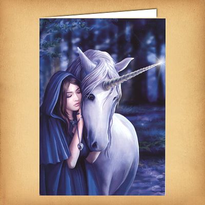 Unicorn Solace Greeting Card