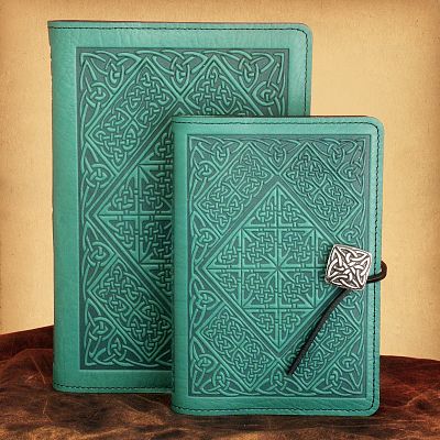 Celtic Diamond Leather Journal