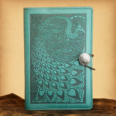 Peacock Leather Journal