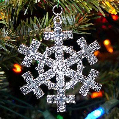 Celtic Cross Christmas Tree Ornament
