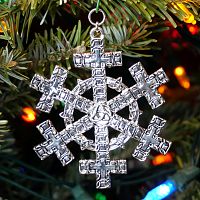 Celtic Cross Christmas Tree Ornament