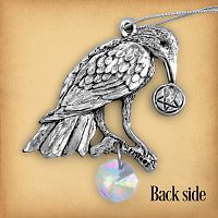 Raven and Pentacle Pewter Suncatcher
