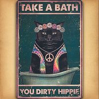 Dirty Hippie Tin Sign