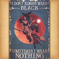 Wear Black Tin Sign