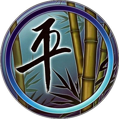 Bamboo Peace Window Sticker
