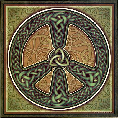 Celtic Peace Illumination Art
