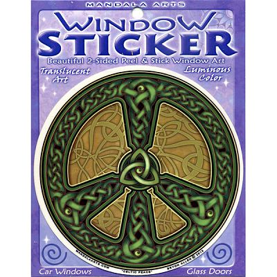 Celtic Peace Window Sticker