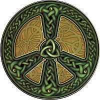 Celtic Peace Window Sticker