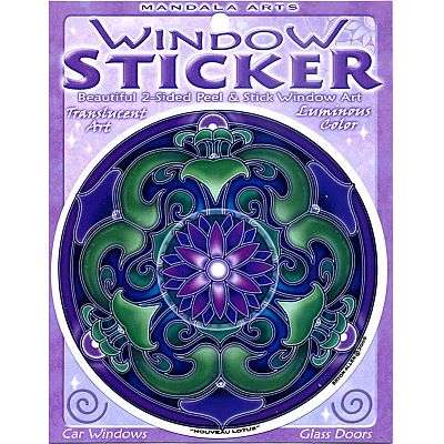 Nouveau Lotus Window Sticker