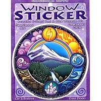 Rainbow Mountain Window Sticker