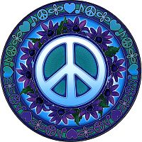 Signs of Peace Window Sticker